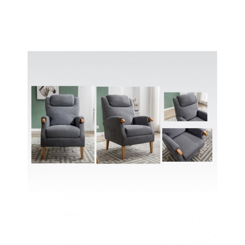 AM Lisbon Fireside Chair Grey